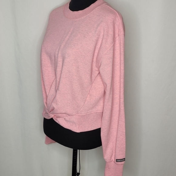 Scotch & Soda Pink Cropped Sweatshirt - Size L - Picture 5 of 16